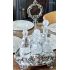 Ornate Victorian 6 Bottle Cruet Set Silver Plated & Glass Antique (#61616) 8
