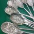 Bulk Lot Of 16x Berry Bowl Serving Spoons Silver Plated / Ns Antique (#61623) 2