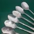 9x Jam Spoons Same Pattern Ornate Antique Silver Plated (#61626) 4