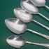 6x Jam Spoons Gadr0on Pattern Silver Plated Antique (#61633) 3