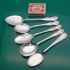 5x Gadroon Pattern Jam Spoons Silver Plated Antique (#61634) 6