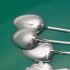 6x Ball Finial Antique Silver Plated / Ns Jam Spoons (#61635) 4