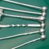 6x Ball Finial Antique Silver Plated / Ns Jam Spoons (#61635) 5