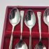 Vintage Cased Silver Plated Coffee Spoons & Sugar Shovel Falstaff (#61645) 4