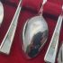 Vintage Cased Silver Plated Coffee Spoons & Sugar Shovel Falstaff (#61645) 5