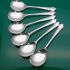 Dubarry Pattern - Set Of 6 Fruit Pudding Spoons Leclere Sheffield Vintage (#61650) 6