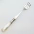 Unusual Small Pickle Jar Frame With Mother Of Pearl Fork - Silver Plated Antique (#61674) 6