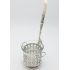 Unusual Small Pickle Jar Frame With Mother Of Pearl Fork - Silver Plated Antique (#61674) 8
