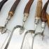 Stag Horn Antler Handle Crumb Trays Scoops Etc Silver Plated Antique (#61728) 7