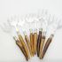 8x Stag Horn Antler Handle Meat Forks - Silver Plated - Antique (#61735) 6