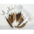 Bulk Lot Stag Horn Antler Handle Forks Spoons Etc  - Silver Plated - Wear (#61737) 2