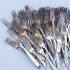 217x Elkington Durham Silver Plated Side / Dessert Forks 1960's Vintage (#61742) 4