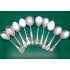 Beautiful Collection Of 10 Jam Spoons - Silver Plated - Pierced - Antique (#61747) 2