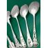 Beautiful Collection Of 10 Jam Spoons - Silver Plated - Pierced - Antique (#61747) 8