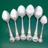 6x Gorgeous Antique Matching Pattern Jam Spoons Silver Plated 1899 Design (#61751) 2