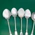 8x Matching Pattern Jam & Cream Spoons Silver Plated Antique (#61752) 3