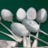 Bulk Lot 17x Old English Pattern Jam & Cream Spoons - Silver Plated/ns- Antique (#61756) 5