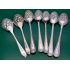 7x Berry Bowl Jam Spoons - Bead Pattern - Silver Plated / Ns Antique (#61757) 4