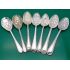 7x Berry Bowl Jam Spoons - Bead Pattern - Silver Plated / Ns Antique (#61757) 6
