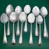 Bulk Lot Of 27 Bead Pattern Jam Spoons & Serving Forks Silver Plated Antique (#61758) 3