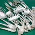 Bulk Lot Of 22 Shield Pattern Pickle Sardine Forks Jam Spoons Silver Plated (#61759) 2