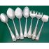 Bulk Lot Of 22 Shield Pattern Pickle Sardine Forks Jam Spoons Silver Plated (#61759) 3