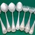Bulk Lot Of 22 Shield Pattern Pickle Sardine Forks Jam Spoons Silver Plated (#61759) 4