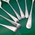 Hanoverian Pattern Small Serving Forks & Spoons Silver Plated Antique (#61760) 5
