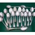 Venetian Pattern Bulk Lot Of 25 Small Serving Forks & Jam Spoons Silver Plated (#61761) 2