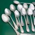 Venetian Pattern Bulk Lot Of 25 Small Serving Forks & Jam Spoons Silver Plated (#61761) 3