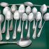 Venetian Pattern Bulk Lot Of 25 Small Serving Forks & Jam Spoons Silver Plated (#61761) 5