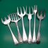 Venetian Pattern Bulk Lot Of 25 Small Serving Forks & Jam Spoons Silver Plated (#61761) 7