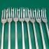8x Matching Pattern Pickle Forks - Silver Plated - Antique Surrey Plate Etc (#61764) 3