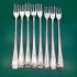 8x Matching Pattern Pickle Forks - Silver Plated - Antique Surrey Plate Etc (#61764) 4
