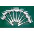 Bulk Lot Of 37 Zigzag Pattern Pickle Meat Sardine Forks Silver Plated (#61768) 3