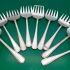 Bulk Lot Of 37 Zigzag Pattern Pickle Meat Sardine Forks Silver Plated (#61768) 4