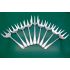 Bulk Lot Of 37 Zigzag Pattern Pickle Meat Sardine Forks Silver Plated (#61768) 5