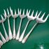 Bulk Lot Of 37 Zigzag Pattern Pickle Meat Sardine Forks Silver Plated (#61768) 7
