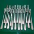 Bulk Lot Of 37 Zigzag Pattern Pickle Meat Sardine Forks Silver Plated (#61768) 8