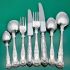 Queens Pattern - 44 Piece Silver Plated Canteen Hugh Foulerton Cutlery Vintage (#61772) 3