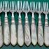 Mother Of Pearl Handled 22 Piece Silver Plated Fruit Dessert Cutlery Set Antique (#61775) 3