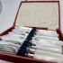 Mother Of Pearl Handle Fish Cutlery Set Silver Plated Hutton 1926 #1 (#61777) 7