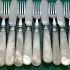 Mother Of Pearl Handle Fish Cutlery Set Silver Plated Hutton 1926 #2 (a/f) (#61778) 4