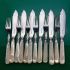 Mother Of Pearl Handle Fish Cutlery Set Silver Plated Hutton 1926 #2 (a/f) (#61778) 7