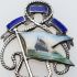 Cunard Rms Mauretania Sterling Silver Enamel Spoon L&s 1921 (#61799) 3