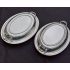 2x Silver Plated Entrée Serving Dishes One With Glass Liner Vintage (#61804) 8