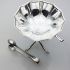 Art Deco Silver Plated Pedestal Sugar Bowl & Tongs Gladwin Sheffield (#61840) 2