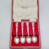 Four Nations Sterling Silver Demitasse Spoons Cased Purvey Edinburgh 1963 (#61854) 6