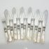 Cased Mother Of Pearl Handled Fish Cutlery Set Silver Plated Epns (#61856) 2