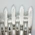 Cased Mother Of Pearl Handled Fish Cutlery Set Silver Plated Epns (#61856) 5